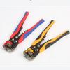 Automatic Crimping Pliers Wire Stripper Electrophoretic Black Painted Finish Automatic Adjustable Stripping Track