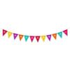 Day of the Dead Colorful Piñata Banner with Mexican Flag Design