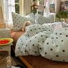 2026 A Winter Polka Dot Milk Fleece Bedding Set Small Size Coral Dorm