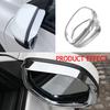 2pcs Car Rearview Mirror Rain Eyebrow Trim Cover Rear View Side Mirror Rain Eyebrow Shield for Honda Civic 11th Sedan -
