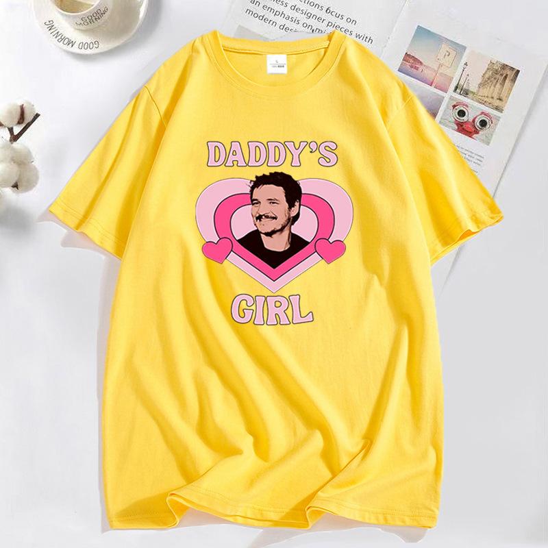 

Actor Pedro Pascal Bundle T Shirt Fashion Women Daddys Little Girl Women Streetwear Summer Tee Girl Streetwear Clothing Tops 4XL