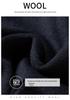 Men's Over-the-Knee Woolen Business Coat with Fleece Inner Layer, Autumn/Winter, Middle-Aged Style