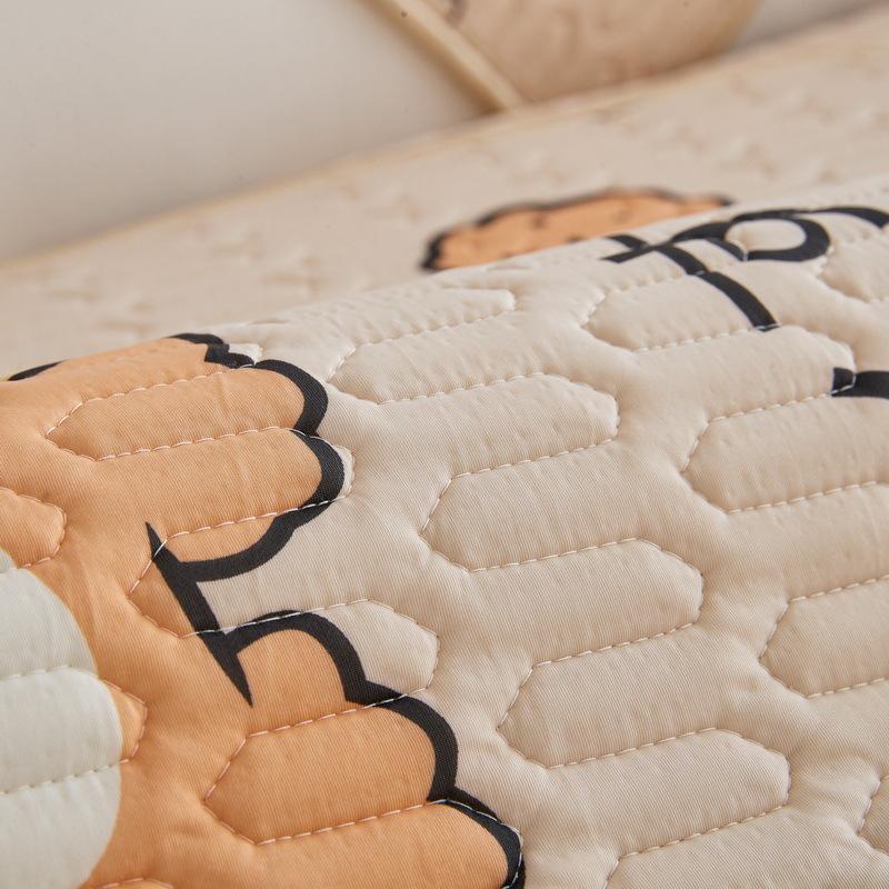 Latex Cool Silk Sofa Cushion Summer Mat Seat Cushion Non-Slip Cartoon Printed Sofa Cover Summer Seat Cushion Cover
