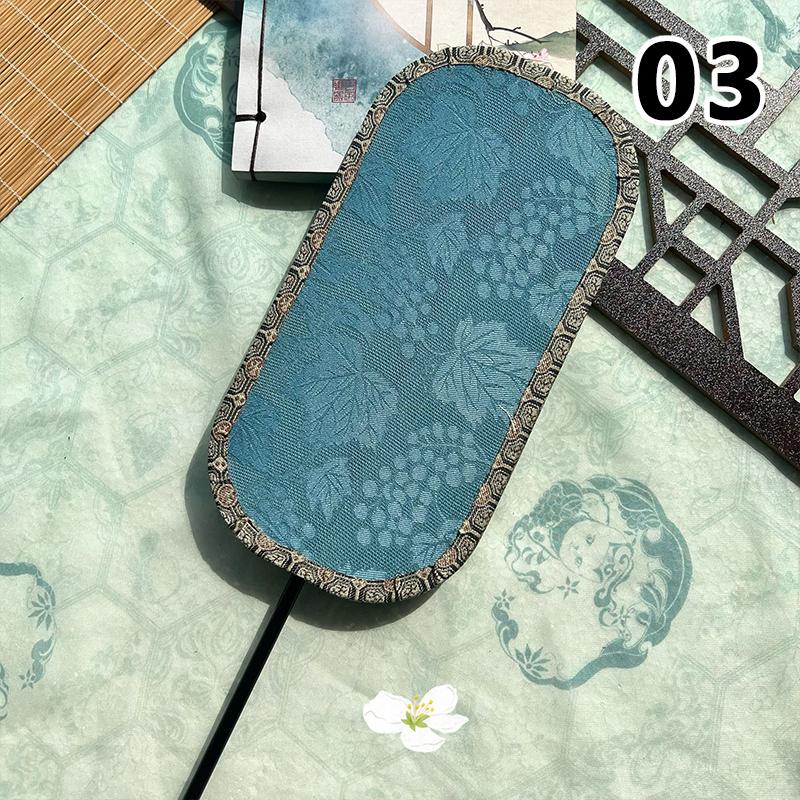 Fächer mit Polygon-Gruppe im chinesischen Stil, Dame, Tanz, Stickerei, Handfächer mit Quaste, Vintage-Muster, Kunstfächer, Handwerk, Party, Hochzeitsgeschenk