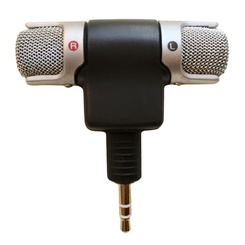 Protable Metal Microphone 3.5mm Jack Microphone Mini Audio Mic Stereo For Speech Leture Phone Laptop Microphone