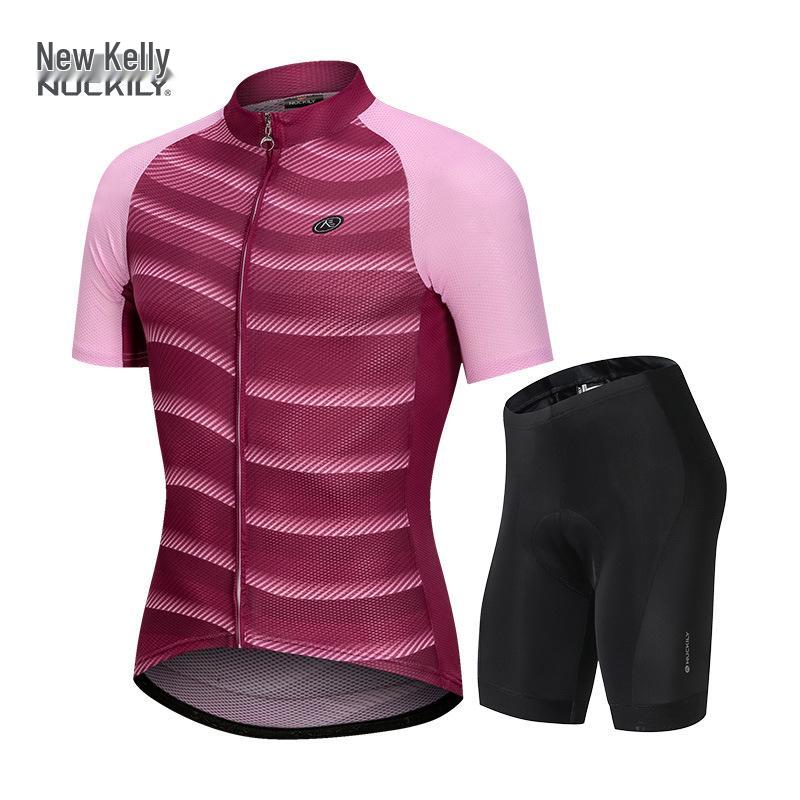 NUCKILY Men s Cycling Jersey and Shorts Set - Short Sleeve Mountain Bike Apparel Small