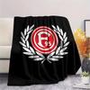 Fortuna Düsseldorf Logo Flanelldecke, Hohe Qualität, Bequem für alle Jahreszeiten, Heimdekoration, Wärme und Komfort