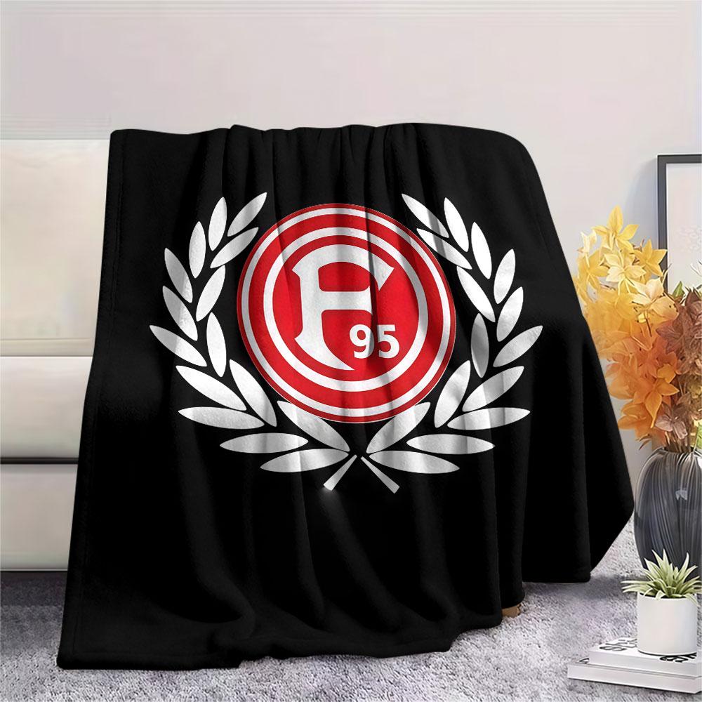 Fortuna Düsseldorf Logo Flanelldecke, Hohe Qualität, Bequem für alle Jahreszeiten, Heimdekoration, Wärme und Komfort