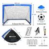 Two Way Collapsible Football Net Including Storage Bag And Practice Equipment For Sports Enthusiasts