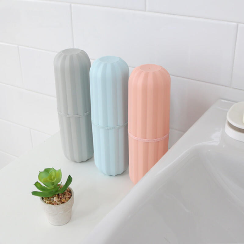 Office Toothbrush Toothpaste Storage Travel Capsule Pastel Hygiene Toothbrush Cup