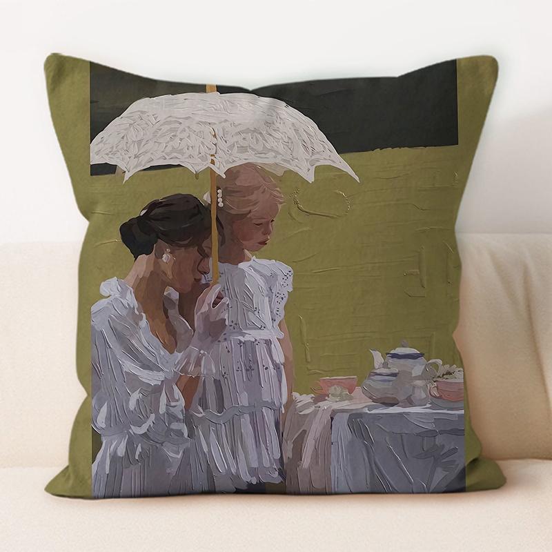 "Artistic Wine & Grapes Leisure Throw Pillow Cover"