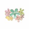 Women's Colorful Summer Flower Open Ring - Sweet, Light Luxury Vacation Style