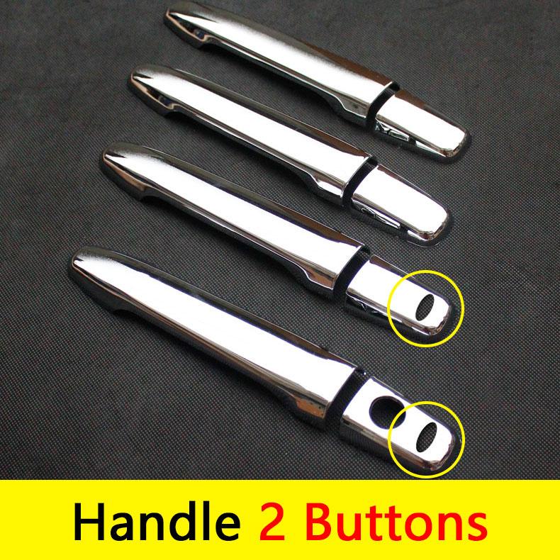 For Mitsubishi Lancer Accessories Chrome Door Handle Luxury No Rust Lancer 10 Lancer X Lancer EX Car Stickers Car Styling