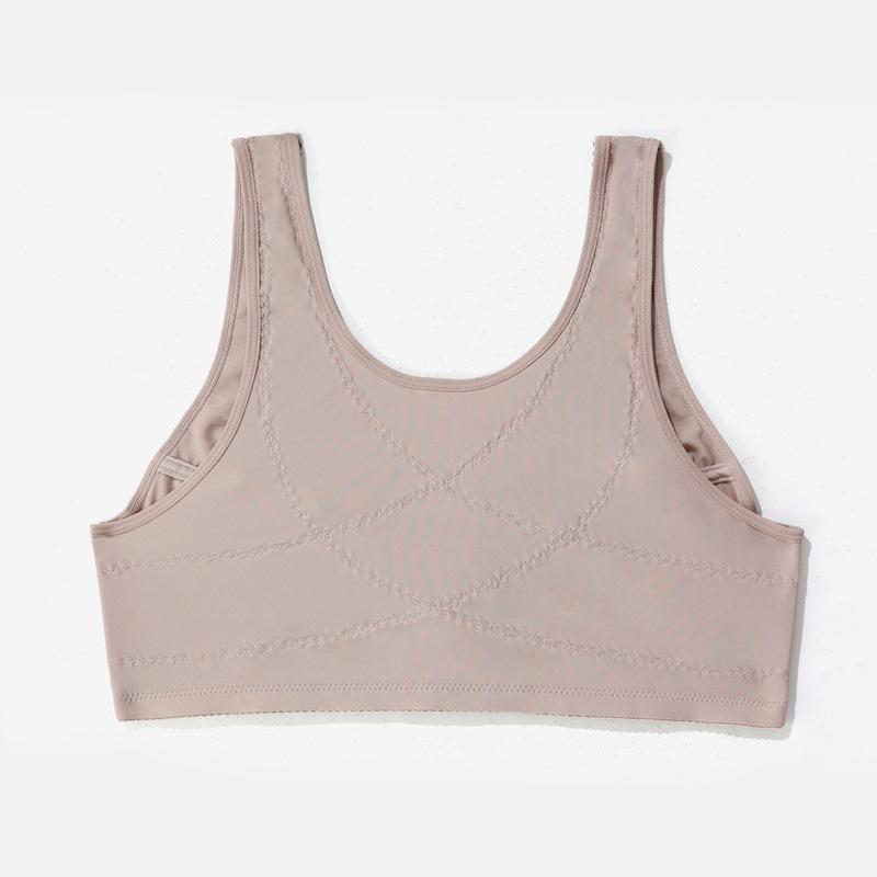 Damen-BH in Übergröße, volle Abdeckung, Spitzenunterwäsche, kabellos, Frontverschluss, bequeme Unterwäsche für Mütter, 0XL-5XL, Unterhemden, Tops