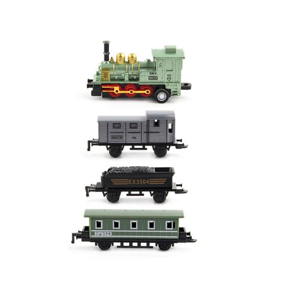 Pull-back Pull Back Model Train Miniature Simulation Train Toy  Birthday Gift