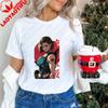 Game Character Figure Jill Valentine. Trendy Short-sleeved Shirt Suitable for Both Unisex and WoUnisex. Patterned Pure Cotton T-shirt.