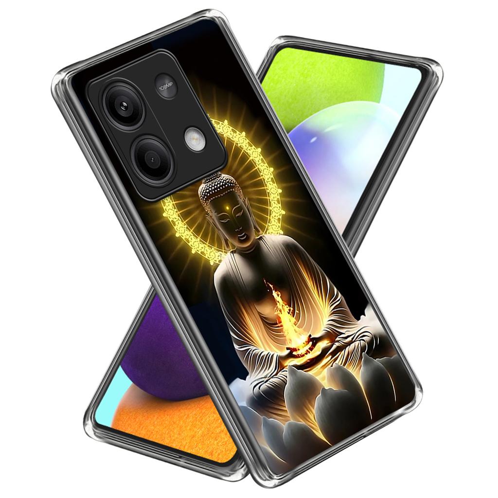 For Xiaomi Redmi Note 13 5G Case Shock-Absorbent TPU Pattern Printed Phone Cover