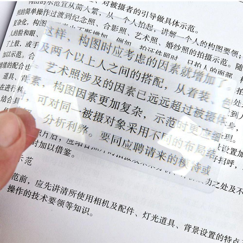 For Reading Newspaper Book Made Of Plastics Magnifiers Fresnel Lens Magnifying Glass Loupe