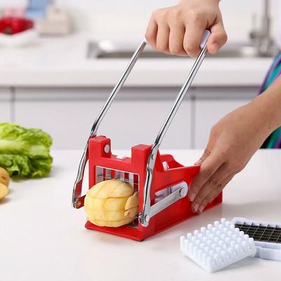 Stainless Blades Chip Kitchen Chopper Maker French Fries Tool Potato Chipper French Fry Cutters Fries Slicer