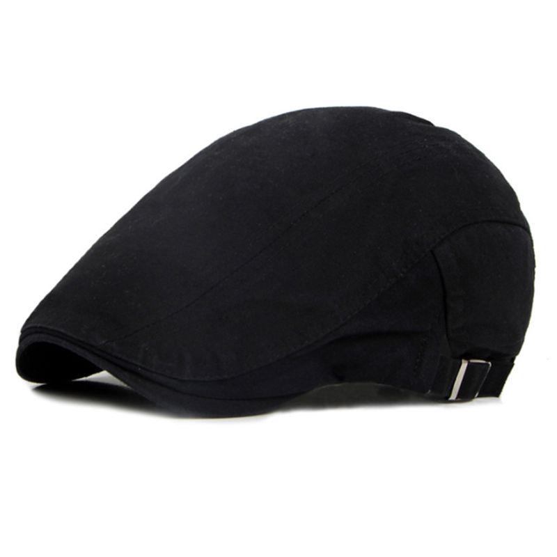 Solid Retro Newsboy Cabbie Painter Hat 