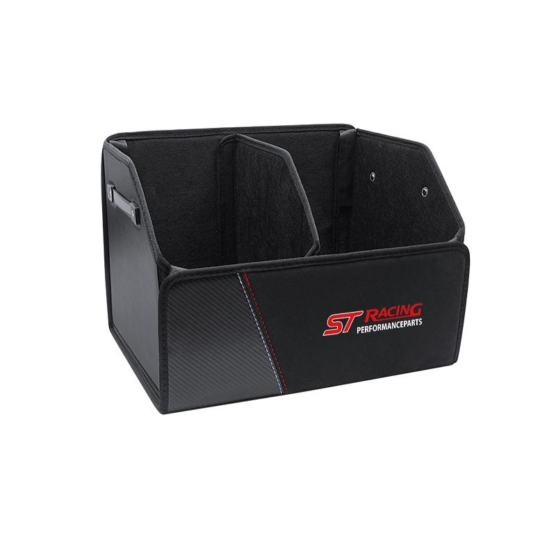 Car Trunk Organizer Box Suede Carbon