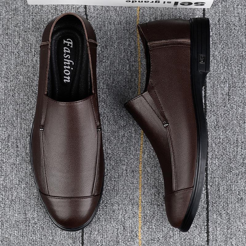 Plus Size Men s Business Casual Slip-on Leather Shoes 42