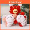 Cartoon Little Lobster Plush Keychain With Funny Design For Kids Gift