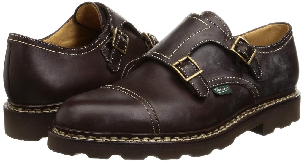 Paraboot Monk Strap Slipper William 981413 Cafe Größe cm Herren 27.5 [Gebraucht]