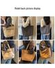 2026 Artistic Youth Canvas Shoulder Tote: Large Capacity, Versatile, Casual Bag for Students and Women