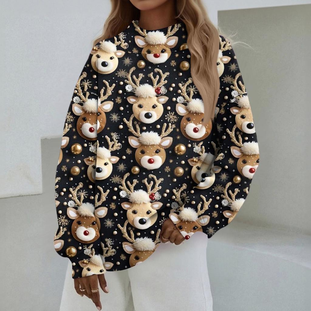 Mock Neck Sweatshirt Women Fall Comfort Oversized Sweatshirt Dressy Pullover Sweatshirts No Hood Cozy Turtleneck Tops