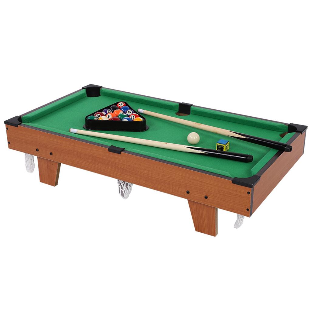 Mini Pool Table Children Kids Snooker Billiards Set Cues Balls for Indoor Sports