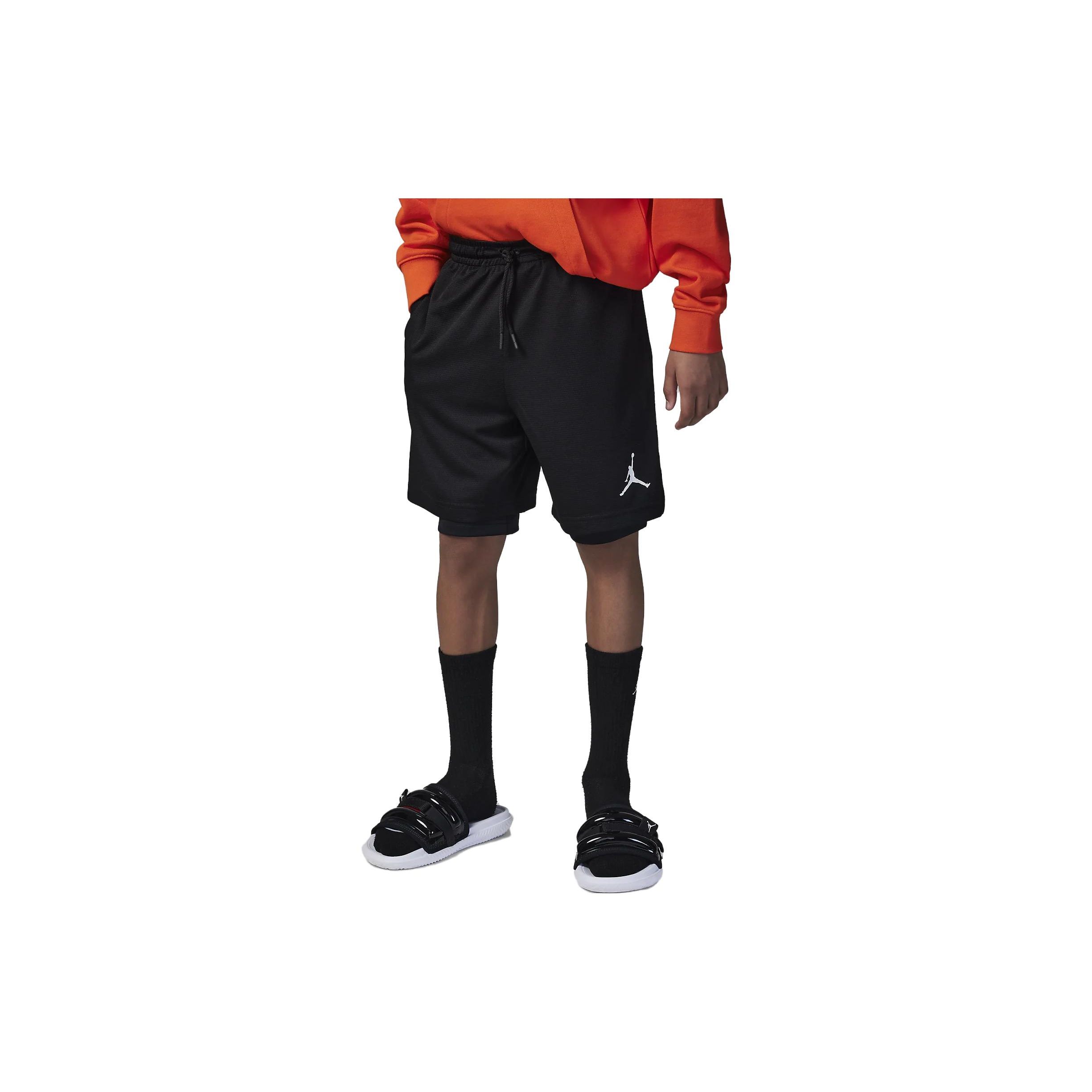 

Тренировочные прямые шорты Jordan Pure Color с логотипом, детские плавки, черные FJ5375-010