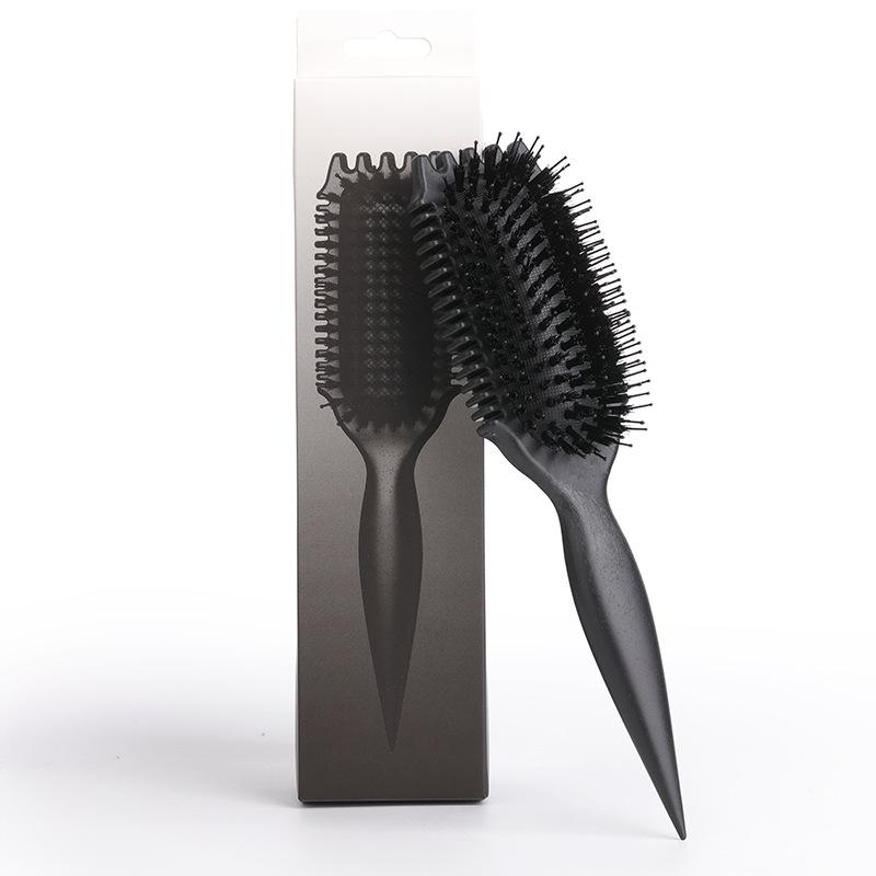 Bounce Curl Fluffy Boar Bristle Comb: Women's Airbag Hairdressing Tool