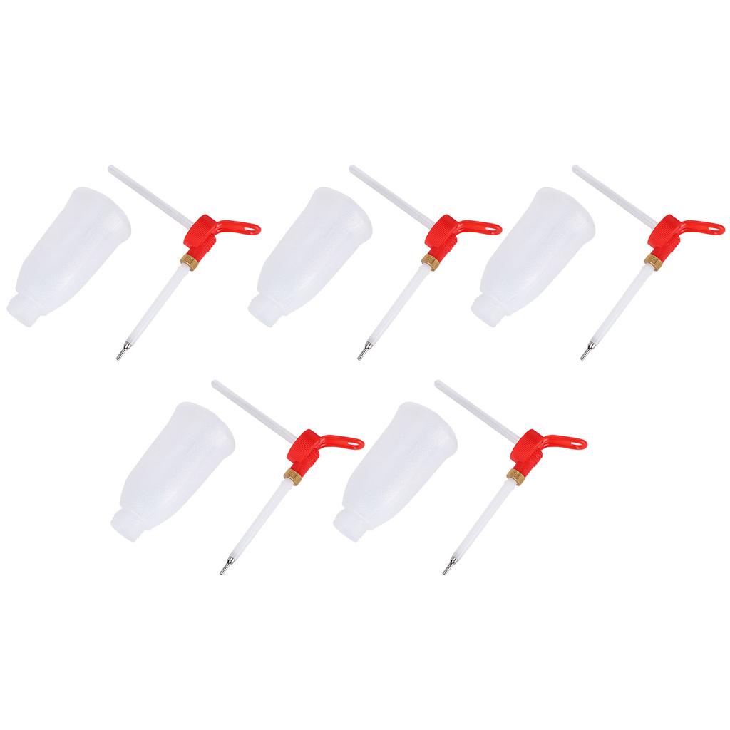 5Pcs 200ML Nozzle Oiler Sewing Machine Plastic Oil Injector Gun Type Spray Head Oiling Tool