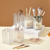 Transparent Makeup Brush Holder Plastic Cosmetic Storage Box Desk Lipstick Eyeliner Makeup Organizer Display Rack