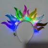 1/2 Stück LED Leuchtendes Stirnband Verstellbar Leicht Holografische Folie Leuchtendes Haarband Herren Damen Feiertags-Tanzparty Haar-Accessoires