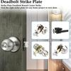 Metal Door Strikes Plate Corrector Large Hole Round Corner Strikes Backplate Prevents Sticking and Misalignment