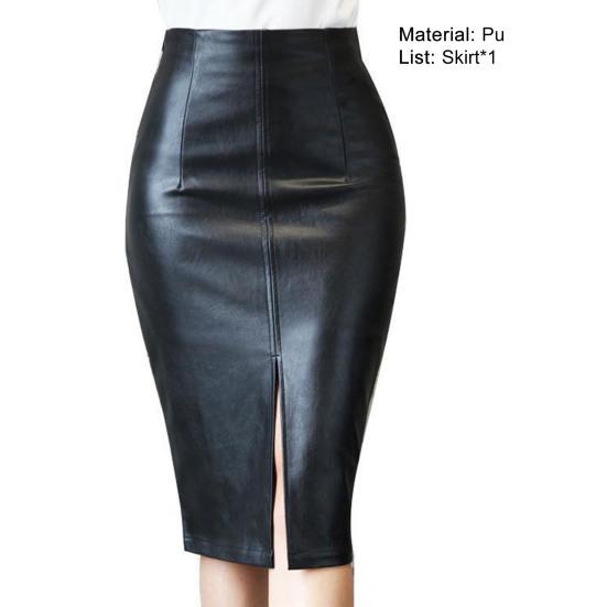 Practical Windproof Ultra Soft Long Lasting Knee-Length Women Warm Bodycon Skirt For Date Midi