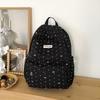 Dot Letter Printed Versatile Backpack With Lightweight Nylon For Travel School