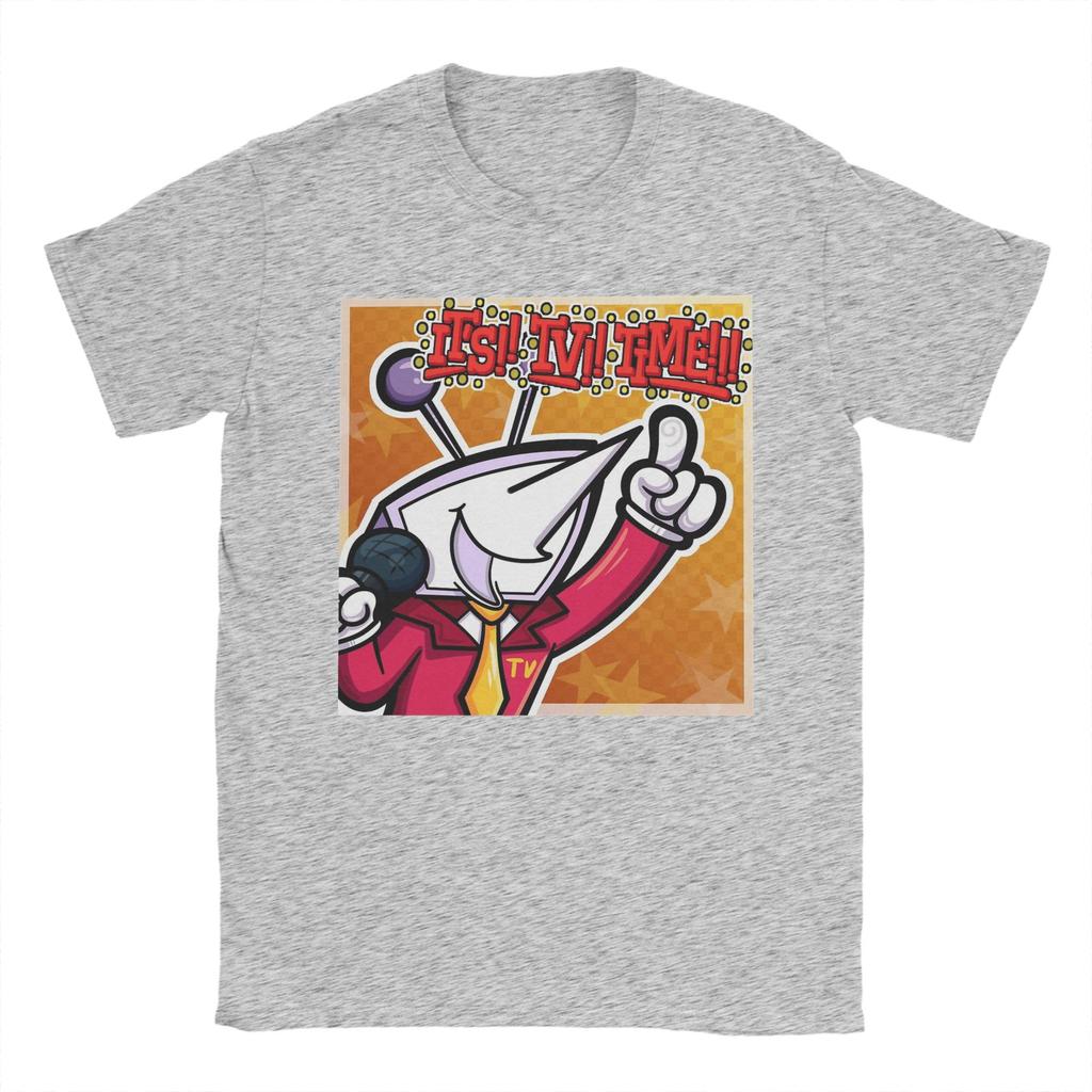 Men Deltarune Tenna It's TV Time T Shirt Cotton Clothes Novelty Short Sleeve O Neck Tee Shirt Printed T-Shirts