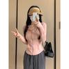 Ice silk slim-fitting sunscreen clothes women's air-conditioning clothes waist pure wind zipper cardigan light short jacket hooded