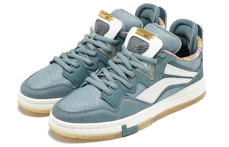 Li Ning Wave Pro Slip Resistant, Abrasion Resistant, Lightweight Low top Skateboard Shoes Women's Cyan Jade AECR116-1
