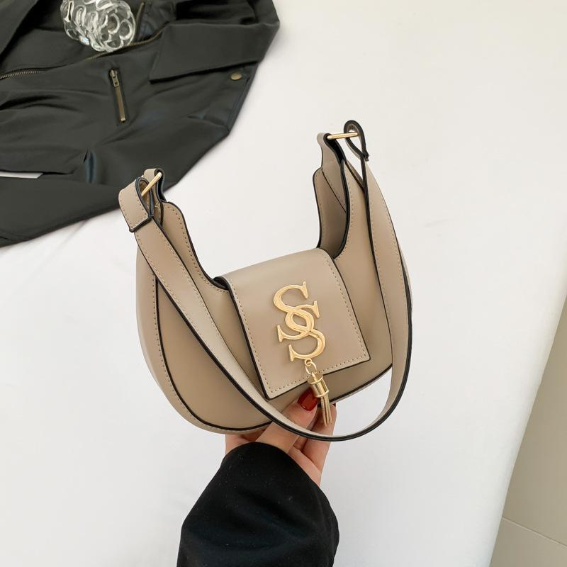 New Hand-carried Women's Bags, Trendy Underarm Bags, Women's Spring Simple and Fashionable Single Shoulder Dumpling Bags