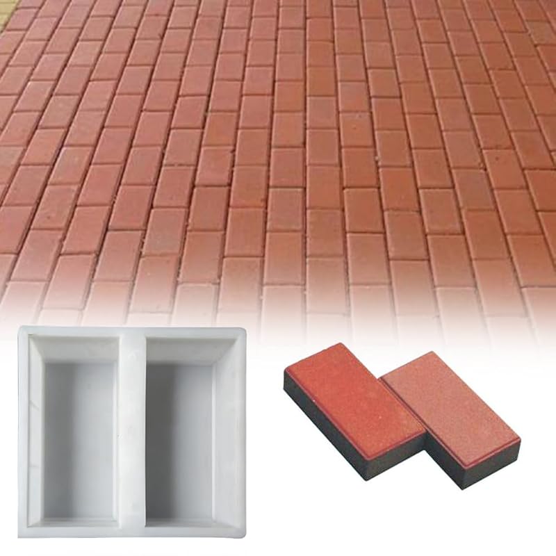 5 Pcs Brick Template DIY Paving Mould Concrete Block Mold DIY Path Maker Portable Corridor Concrete Driveway Stone Path Mold for Garden Yard Parts