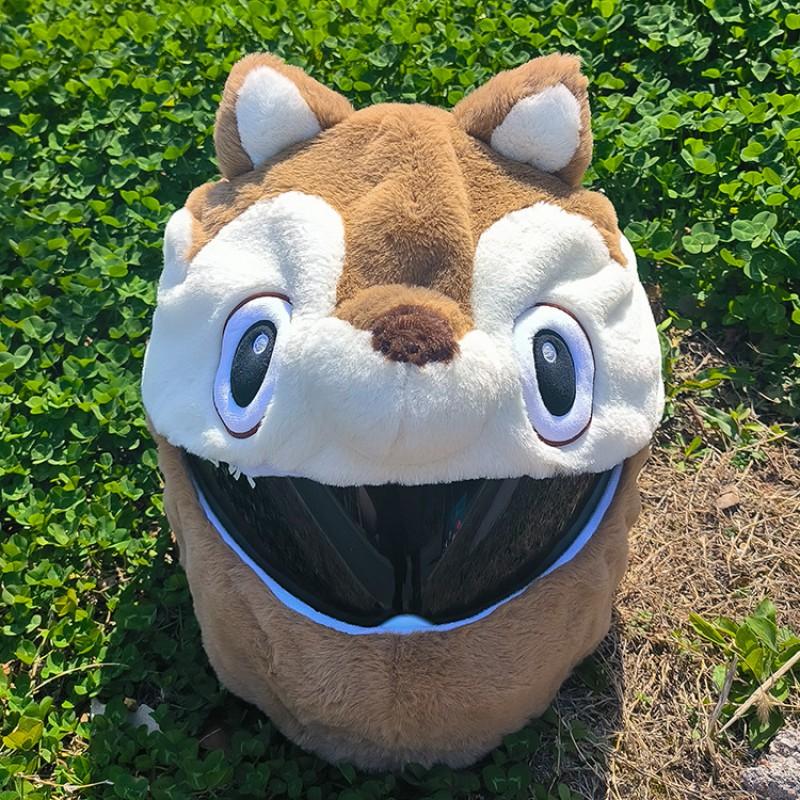 Fleece Motorcycle Balaclava Hood Men Women Windproof Warm Face Cover With Cartoon Animal Design