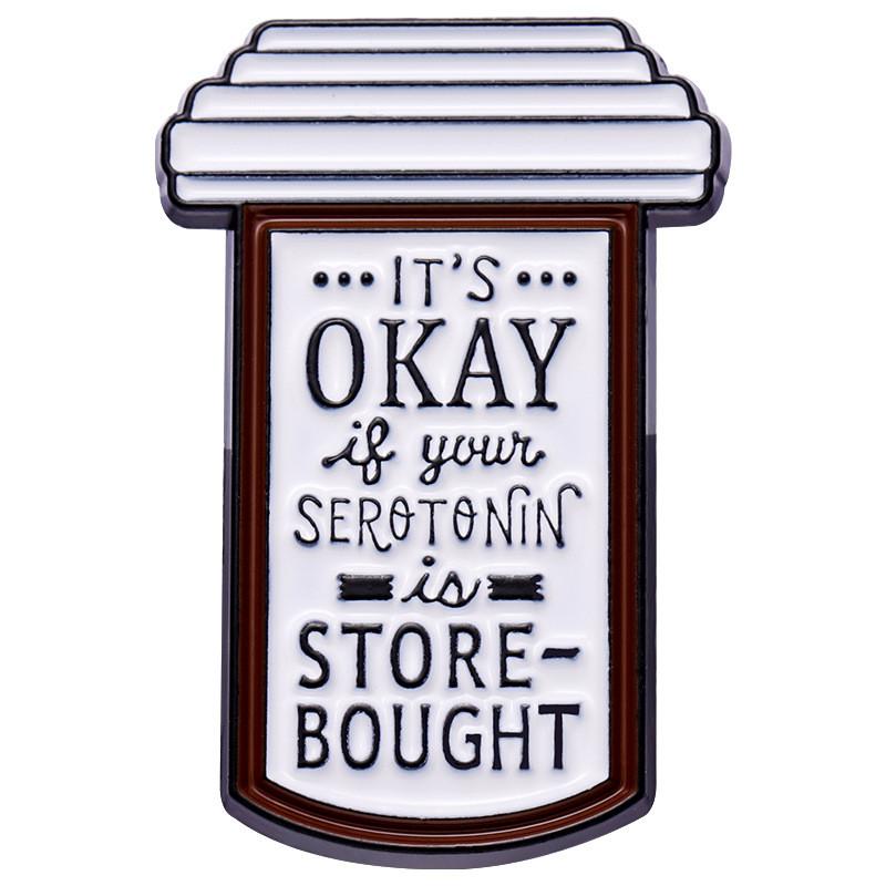 

Letter Modern Style Metal Brooch In Vibrant Color Xz8287 For Fashionable Clothing Accessories And