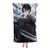 Attack On Titan Levi Ackerman Anime Big Microfiber Beach Towels Quick Dry Towel Sand Beach Towels Pool for Travel Swim Pool