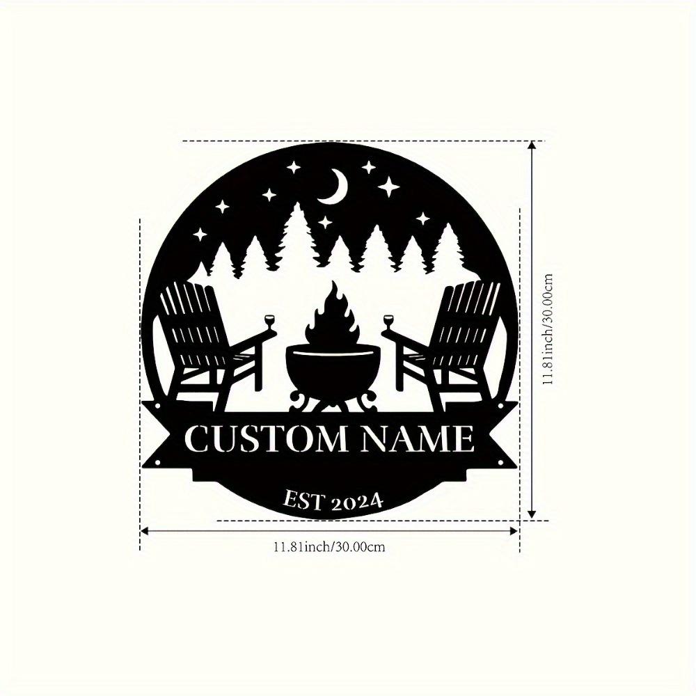 

Vintage Metal Campfire Wall Art Indoor Outdoor Rustic Farmhouse Porch Decor