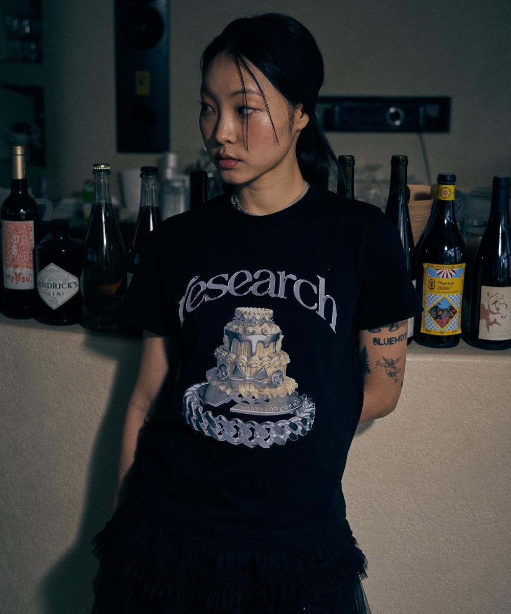 Fdr Silver Layering Cake Short Sleeve Black L