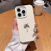 Minimalist Palm Tree Pattern Phone Case For iPhone 11 12 13 14 15 16 17 Pro Max 17 Air 15 14 Plus X XR XS Soft TPU Funda Cover